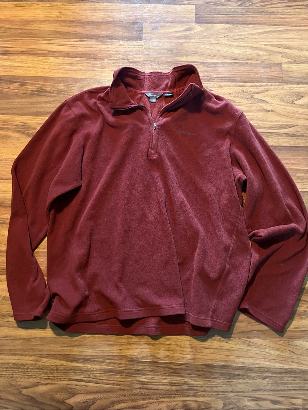 Eddie Bauer Men's Half-Zip Fleece Pullover - Burnt Red